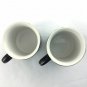 Gevalia Kaffe Ceramic Coffee Mug 2 Sweden Black Gold Logo Cups Discontinued