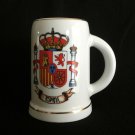 Spain Coat of Arms Spanish Ceramic Beer Stein - Gold Rim Spain Coat of Arms Spanish Ceramic Beer Stein - Gold Rim