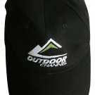 Black Trucker Hat Outdoor Channel Adjustable Baseball Cap - Promotional Logo