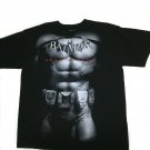 DC Comics Batman Men's T Shirt Size XL Black Arkham City Graphic Front