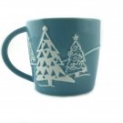 Starbucks Holiday Mug Blue Collectible Festive Cup 8 Fl oz Year 2007 Starbucks Holiday Mug Blue Collectible Festive Cup 8 Fl oz Year 2007