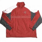 Tampa Bay Buccanners Men's Windbreaker Size L Light Jacket Zip Up Front Red Gray