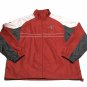 Tampa Bay Buccanners Men's Windbreaker Size L Light Jacket Zip Up Front Red Gray