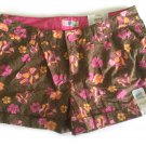 SO Women's Hawaiian Print Floral Shorts Size 5 Junior JB8515P2 NEW
