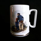 Norman Rockwell Nautical Coffee Mug Tea Cup With Gold Rim 1985 Vtg Norman Rockwell Nautical Coffee Mug Tea Cup With Gold Rim 1985 Vtg