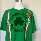 Funny St Patrick's Day T-Shirt Born Lucky, Here to Paddy,  2XL - US Seller - NWT