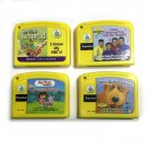 Leap Frog Lot of 4 My First Leap Pad Game Cartridges The Wiggles Dora Explorer