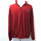 Vintage Nebraska Huskers Fleece Jacket Men's XL Red Black 1/4 Zip Pullover USA