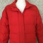 St Johns Bay Women's Solid Red Puffer Jacket Size Large