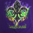 Mardi Gras 2019 Men's Graphic T Shirt Size L Fleur-De-Lis Purple Mardi Gras 2019 Men's Graphic T Shirt Size L Fleur-De-Lis Purple