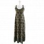 Calvin Klein Women's Summer Maxy Dress Size S Green Criss Cross Strap Dress