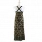 Calvin Klein Women's Summer Maxy Dress Size S Green Criss Cross Strap Dress