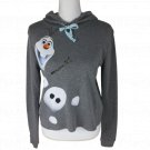 Disney Womens Frozen Olaf Hoodie Top Size Small Juniors Gray Top Disney Womens Frozen Olaf Hoodie Top Size Small Juniors Gray Top