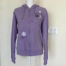 Stone Mountain Park Women's Sweatshirt With Hoodie Size S Lilac Purple Front Zip