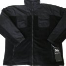 Snozu Men's Winter Ski Jacket Size XL Black Full Zip Snow Hiking Coat - NEW