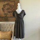 Liz Lange Women's Maternity Dress Size L Large Brown Cap Sleeves Elastic Waist Liz Lange Women's Maternity Dress Size L Large Brown Cap Sleeves Elastic Waist