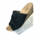 Life Stride Women's Mallory Slide Cork Wedge Black Sandals Shoes Size 6M Life Stride Women's Mallory Slide Cork Wedge Black Sandals Shoes Size 6M