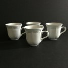 Mikasa White Mugs Set of 4 FRENCH COUNTRYSIDE F9000 Coffee Tea Cups 11 oz Mikasa White Mugs Set of 4 FRENCH COUNTRYSIDE F9000 Coffee Tea Cups 11 oz