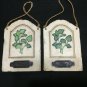 Herbal Wall Hanging Plaques 3D Wall Art Parsley 2 Farmhouse Country Home Decor