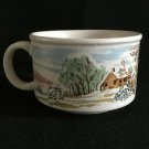 VTG 80s Sunnycraft Soup Mug Coffee Cup Stoneware Collection Hand Decorated