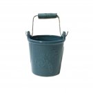 Vintage Small Decorative Pail Bucket Blue Ceramic - Firefly Design 4" Tall Atico Vintage Small Decorative Pail Bucket Blue Ceramic - Firefly Design 4" Tall Atico
