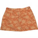 Covington Girls Floral Skirt Size 10 Built In Shorts Orange Adjustable Waist