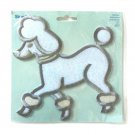 Simplicity Large Poodle Embroidered Iron On Appliqye Logo Patch 6 x 6 in White