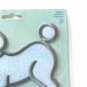 Simplicity Large Poodle Embroidered Iron On Appliqye Logo Patch 6 x 6 in White
