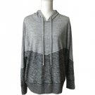 Cable And Gauge Women's Gray Hoodie Top Sweater Size XL Two-Tone Gray