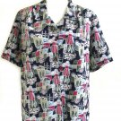 Vintage 80s TRUFFLES Women's Geometric Colorful Blouse Top Shirt Size 12 USA