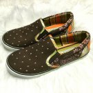 Skechers Women's Casual Shoes Size 6.5 Slip On Polka Dot Pink Brown