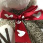 Dan Dee Monkey Ape Gorilla Heart Plush Stuffed Toy Love Collector's Choice