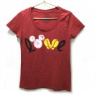 Disney Store Mickey Mouse LOVE Graphic Print M T-Shirt Women's Juniors MEDIUM Disney Store Mickey Mouse LOVE Graphic Print M T-Shirt Women's Juniors MEDIUM