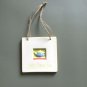 Vintage Hand Painted Small Wall Art Hanging Teapot Design Ceramic Signed 5.5"