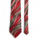 Arrow Men's Classic Silk Tie Abstract Red, Tan, 56 in L x 4 in W