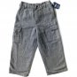Vintage 90s OshKosh Baby Boy's Cargo Pants, 24 Months, Cotton, Gray NWT