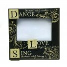 Farmhouse Style Wood Picture Frame 4x6 Photo Dance, Love, Sing 8 in Tall Black Farmhouse Style Wood Picture Frame 4x6 Photo Dance, Love, Sing 8 in Tall Black
