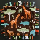 Tag Taggie Baby Security Blanket Giraffe, Hippo, Monkey, Boy Girl Safari Theme Tag Taggie Baby Security Blanket Giraffe, Hippo, Monkey, Boy Girl Safari Theme