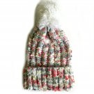 Women's Junior Knitted Beanie Snow Hat Multicolor Bright Colors Size L/XL NEW