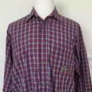 VTG Wrangler RIATA Men's Western Button Down Plaid Shirt Sz XL Red Cowboy Wear