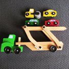 Melissa & Doug Wood Truck Toy Car Carrier Ages 3+ With 4 Toy Cars & Truck Melissa & Doug Wood Truck Toy Car Carrier Ages 3+ With 4 Toy Cars & Truck