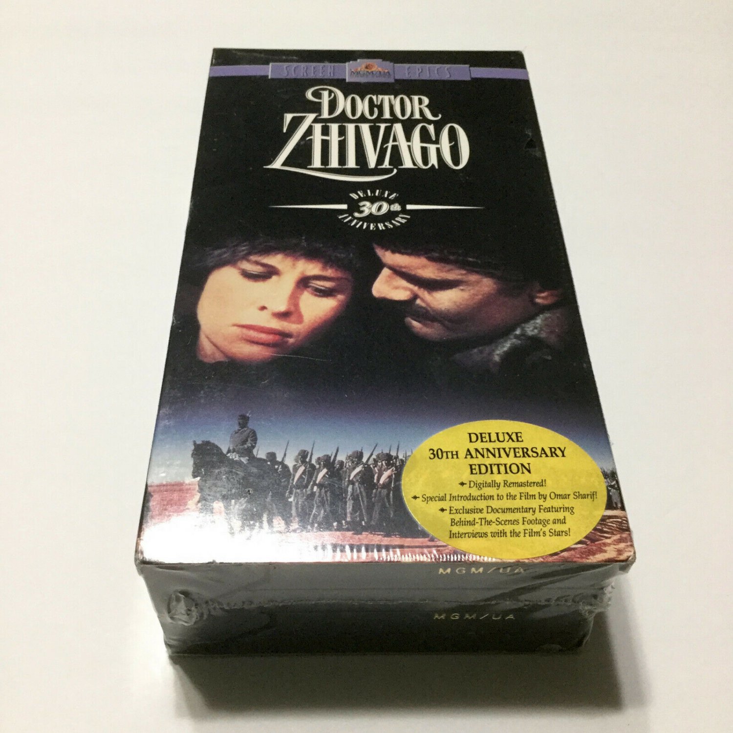 Doctor Zhivago Movie Vhs 2 Tape Set 30th Anniversary Edition ~ New, Sealed