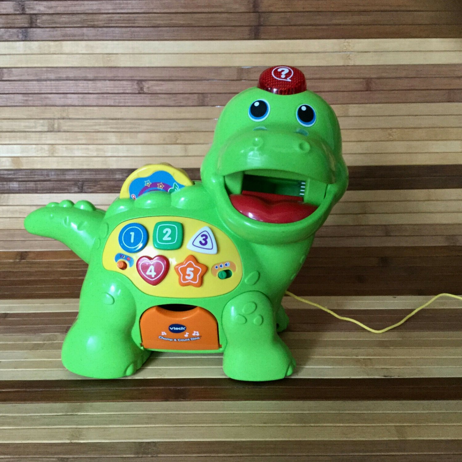 VTech Baby Pull Along Dinosaur Toy Chomp And Count Didactic Songs Learning