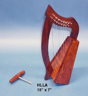 Baby Harp Engraved - 8 Strings - Tuning Key