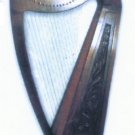 Harp 22 Wires Engraved, WITH LEVERS, FREE SOFT CARRY BAG, TUNING KEY, EXTRA SET STRINGS