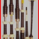 EBONY BLACKWOOD SCOTTISH HIGHLANDER ENGRAVED BAGPIPES