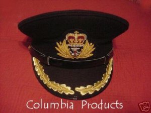 ROYAL NAVY OFFICERS HAT CAP CAPTAIN BLACK NEW ANY SIZE
