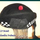 CP Brand Irish - Scottish Glengarry Hat Blk/Wht Dice - Free Shipping