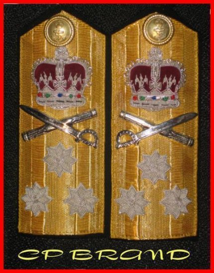 NEW UK ROYAL NAVY Hard Shoulder Board VICE ADMIRAL Rank THREE STARS ...