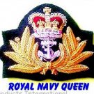 ROYAL NAVY OFFICER HAT CAP CAPT. Bullion Badge QUEEN Crown NEW - CP Brand By COLUMBIA PRODUCTS